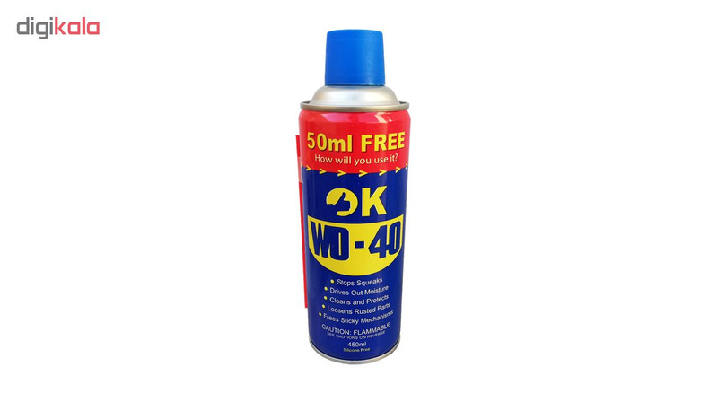 اسپری روان کننده اوکی مدل WD-40 حجم 450 میلی لیتر بسته 24 عددی