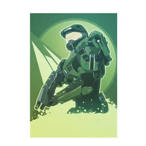 استیکر لپ تاپ و موبایل مدل بازی طرح هیلو مستر چیف Halo Master Chief کد 3726