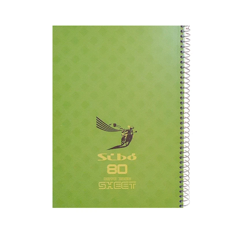 دفتر مشق 80 برگ سیبو مدل رنگی طرح موتور سواری کد s2-125