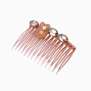 شانه مو زنانه مدل فانتری نگین دار