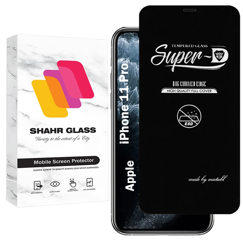 محافظ صفحه نمایش شهر گلس مدل SUPERDNSH مناسب برای گوشی موبایل اپل iPhone 11 Pro