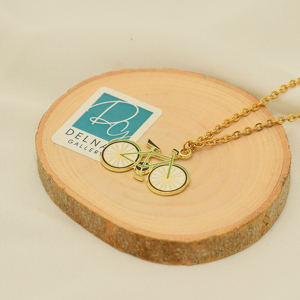 گردنبند دخترانه دلنار گالری مدل دوچرخه