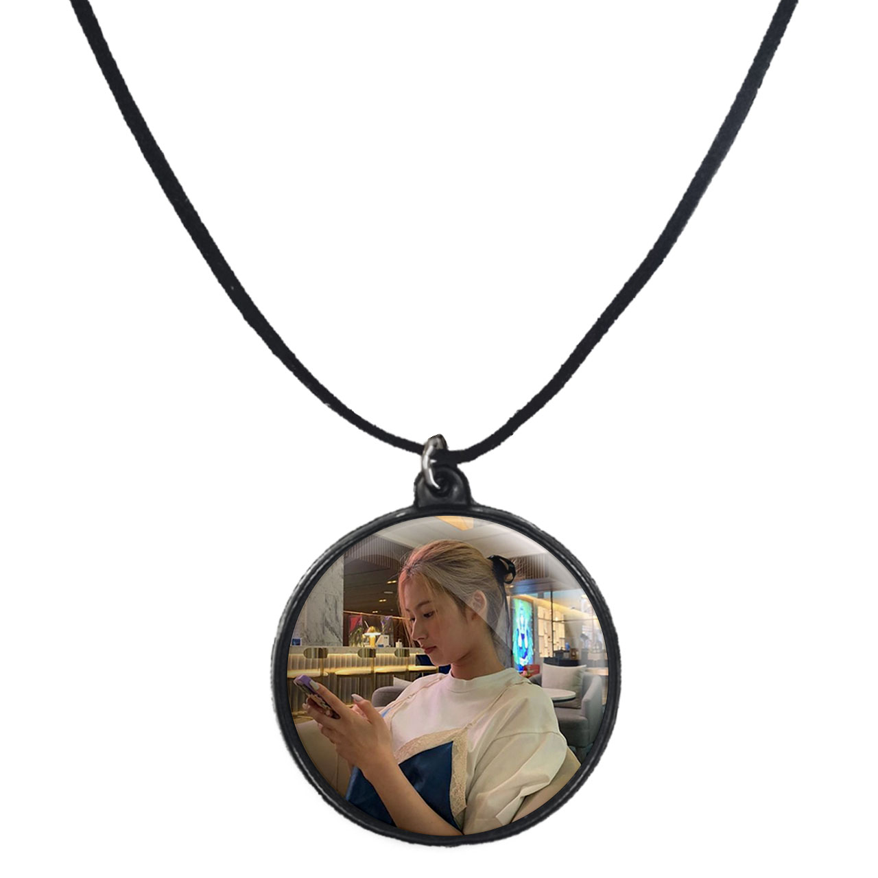 گردنبند پرمانه طرح تو ایس کد pmb.19742 مدل دو طرفه