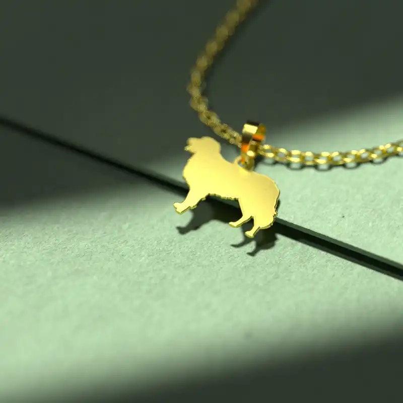 گردنبند طلا 18 عیار زنانه مدوپد مدل سگ کد J3-1-1201