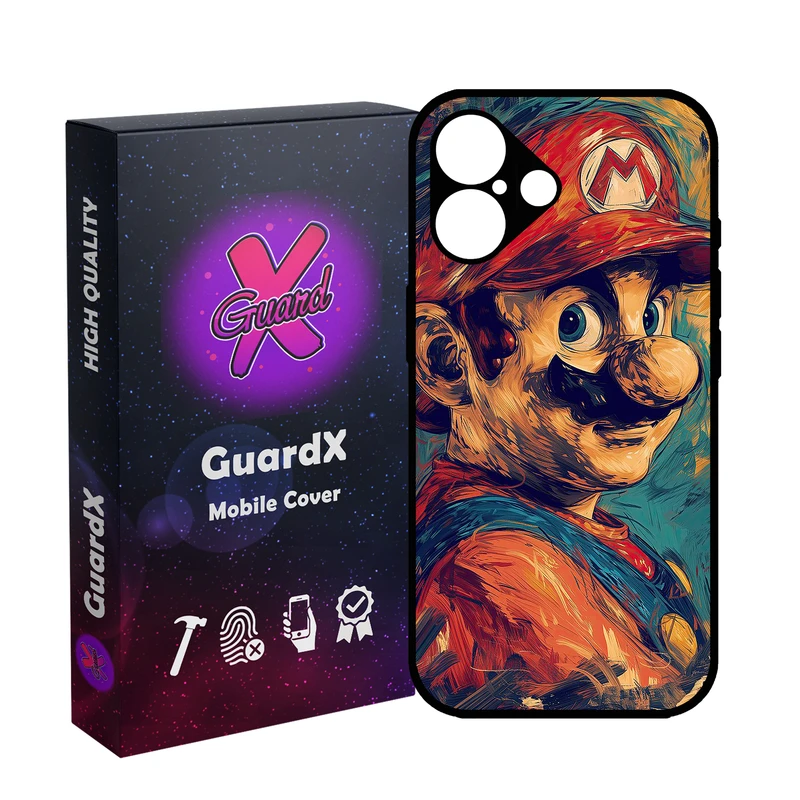 کاور گارد ایکس طرح ماریو قارچ خور مدل 10761 مناسب برای گوشی موبایل اپل iPhone 16