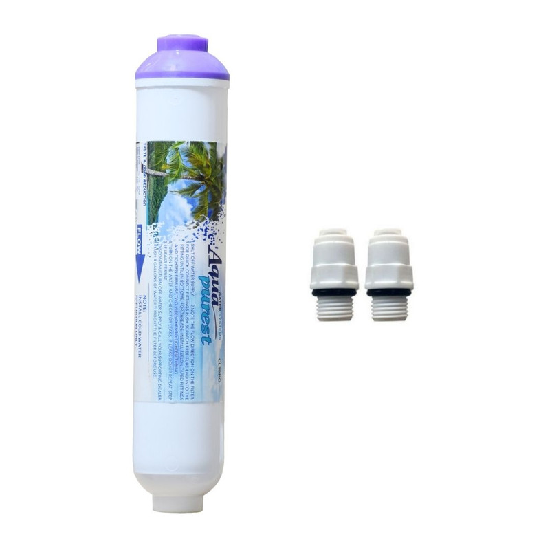 فیلتر تصفیه آب یخچال و فریزر آکوا پیورست مدل دوگانه تصفیه کربن قلیایی کد H101