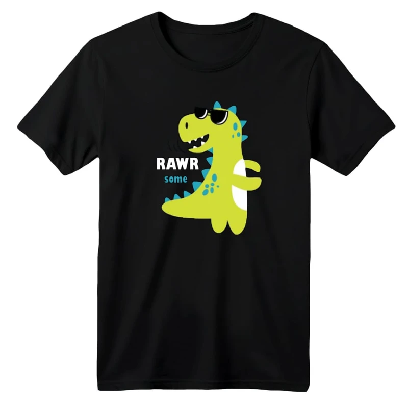 تی شرت آستین کوتاه بچگانه مدل دایناسور کد ۱۹