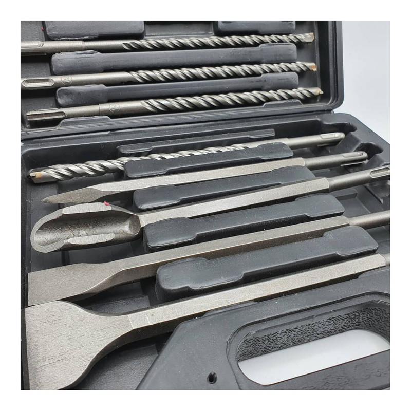 قلم و مته چهار شیار باس مدل LIFE -STYLE مجموعه 18 عددی