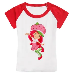 تی شرت دخترانه مدل دختر توت فرنگی کد TDb2101