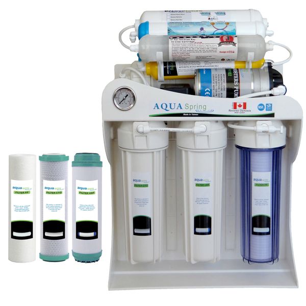 دستگاه تصفیه کننده آب آکوآ اسپرینگ مدل NF – SF4400 به همراه فیلتر مجموعه 3 عددی دستگاه تصفیه کننده آب آکوآ اسپرینگ مدل NF – SF4400 به همراه فیلتر مجموعه 3 عددی