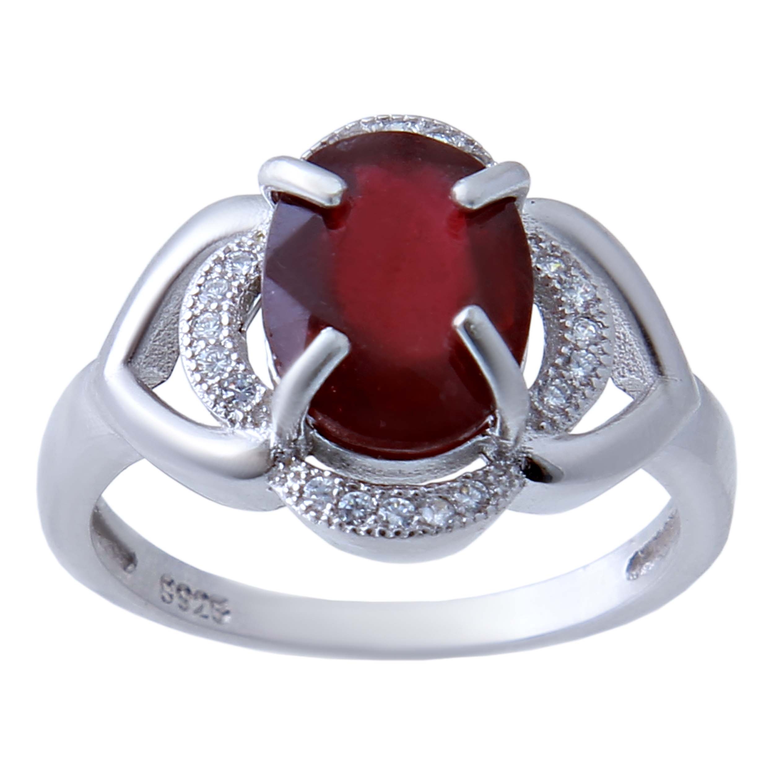 انگشتر نقره زنانه بازرگانی میلادی کد AWR-486