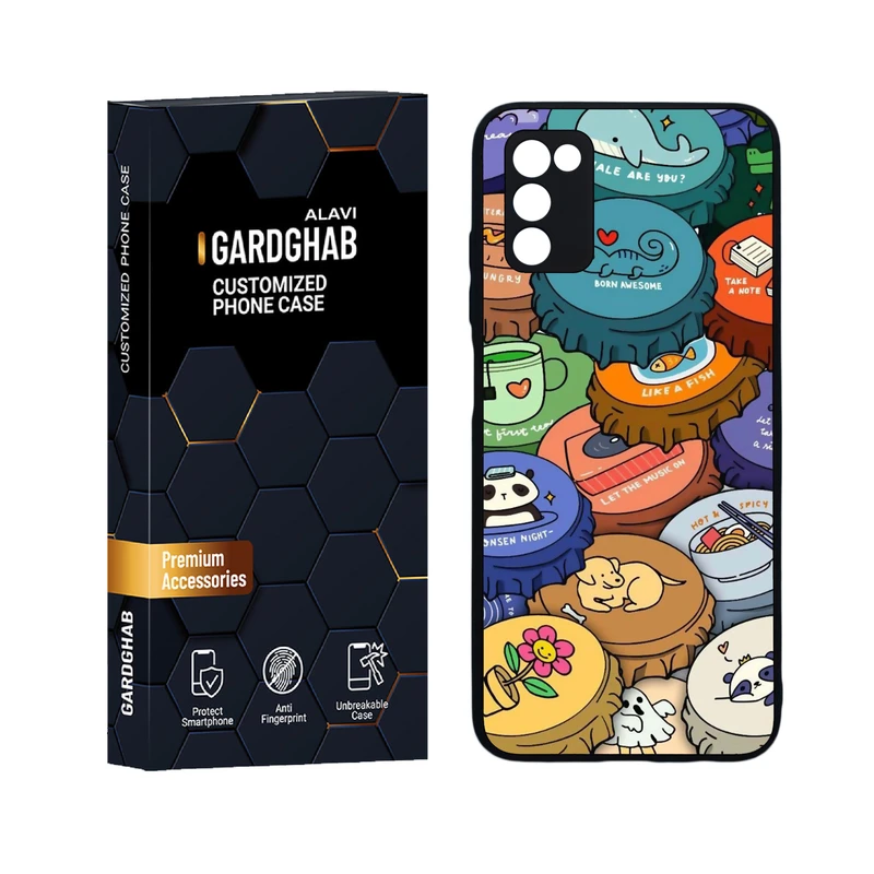 کاور گارد قاب علوی مدل دور ژله ای کارتونی و انیمه مناسب برای گوشی موبایل سامسونگ Galaxy A03s