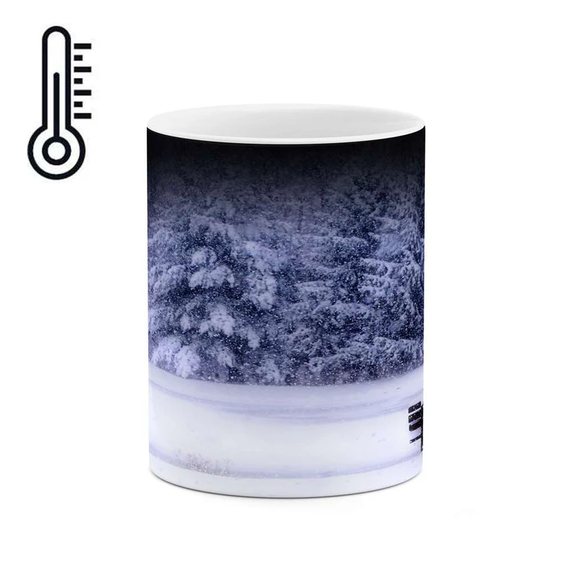 ماگ حرارتی کاکتی مدل منظره برفی کد mgh14934