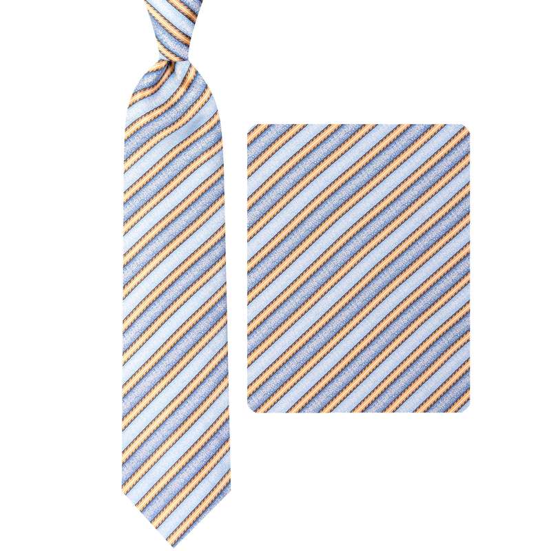 ست کراوات و دستمال جیب مردانه مدل GF-ST2163-BL