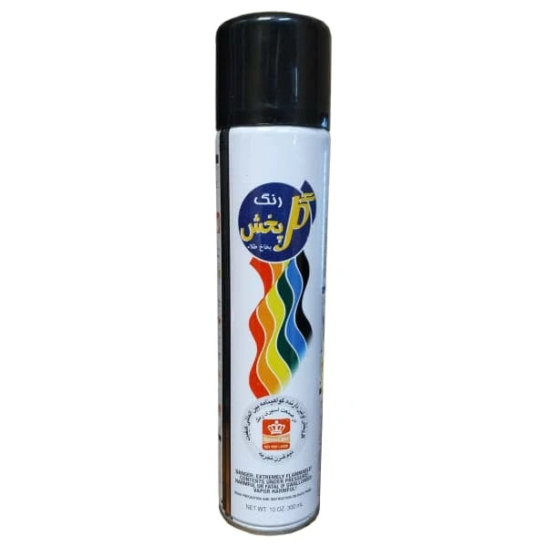 اسپری مشکی مات گل پخش مدل 300 میلی لیتر بسته 5 عددی
