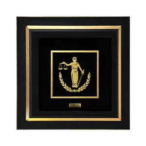 تابلو ورق طلا میداس مدل عدالت کد 1285