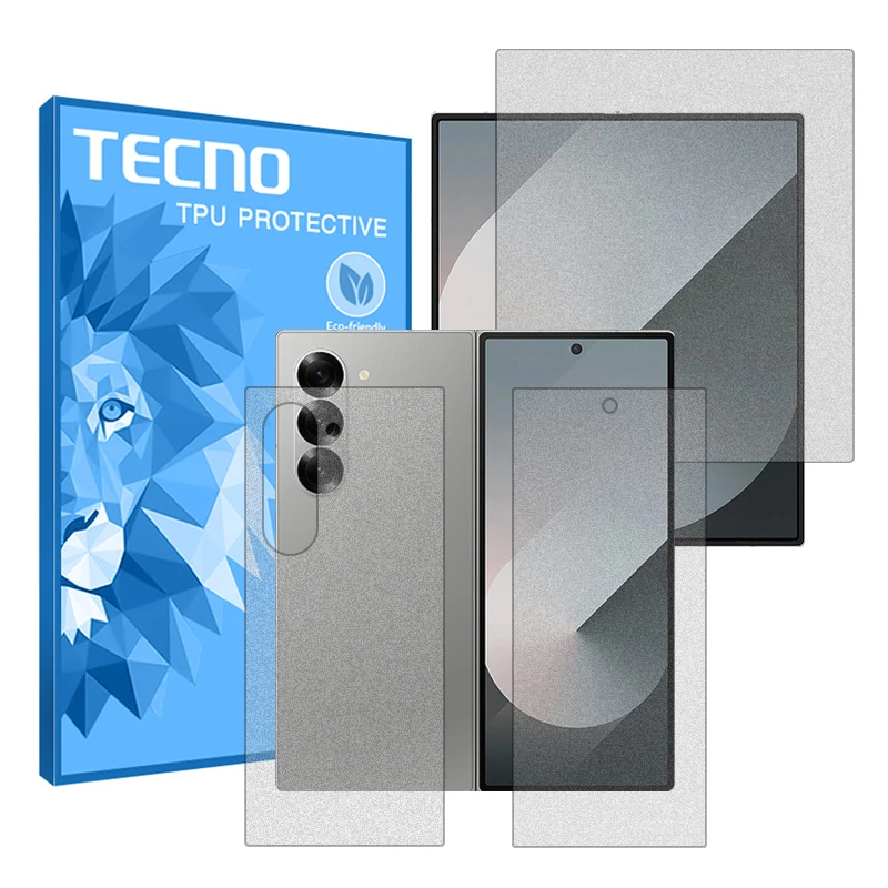 محافظ صفحه نمایش مات تکنو مدل HyMTT مناسب برای گوشی موبایل سامسونگ Galaxy Z Fold6 به همراه محافظ پشت گوشی