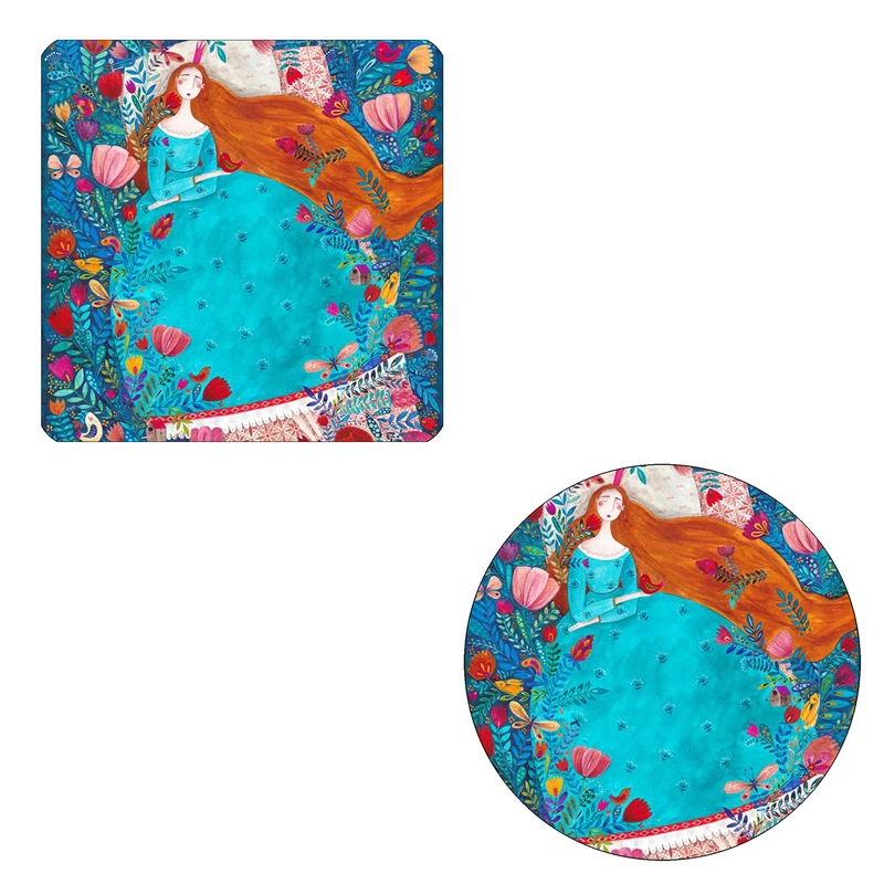 مگنت طرح بانوی گلستان کد wmg166 به همراه زیر لیوانی