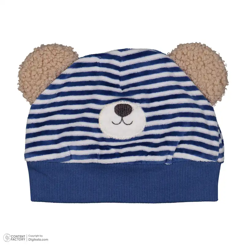 ست سرهمی و کلاه نوزادی ایندیگو مدل 23209