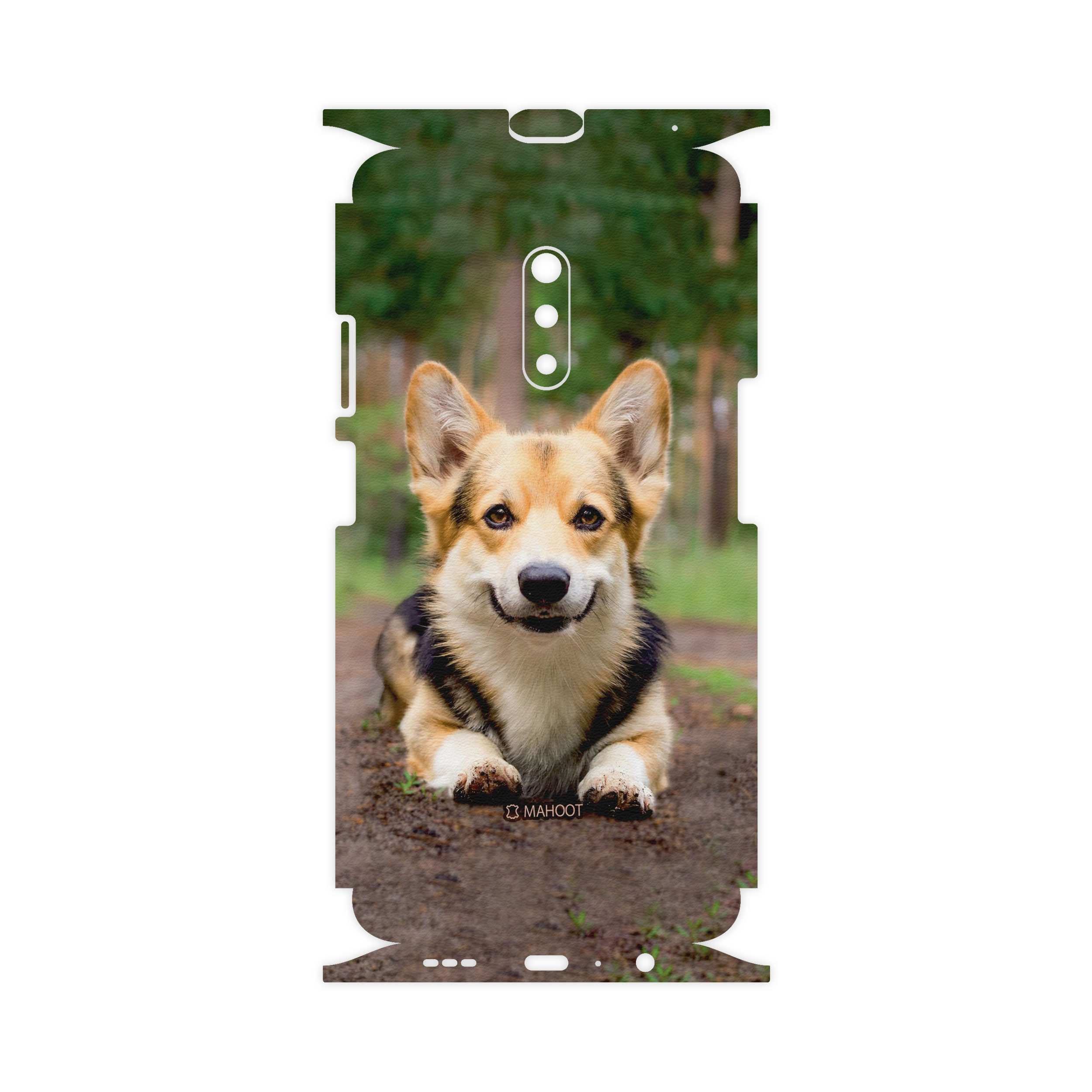 برچسب پوششی ماهوت مدل Dog-2-FullSkin  مناسب برای گوشی موبایل اوپو Realme X