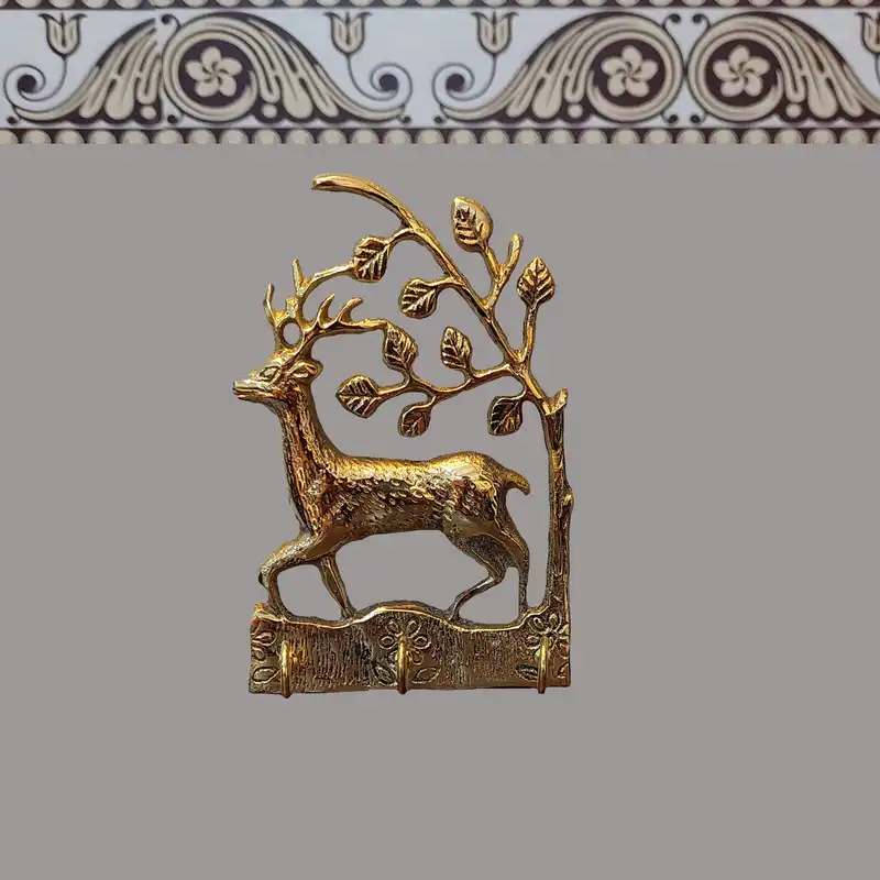 جاکلیدی برنجی مدل گوزن