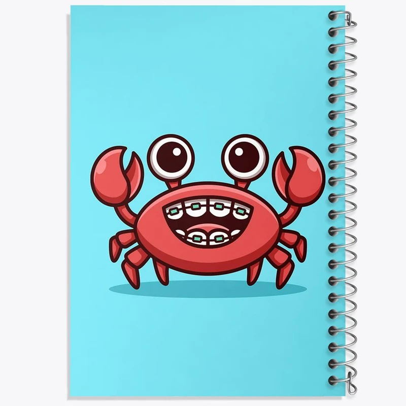 دفتر نت موسیقی 50 برگ خندالو مدل حیوانات آبزی خرچنگ کد 28166