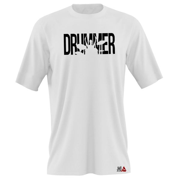 
 تی شرت آستین کوتاه مردانه مدل Drummer  کد b048 رنگ سفید
 