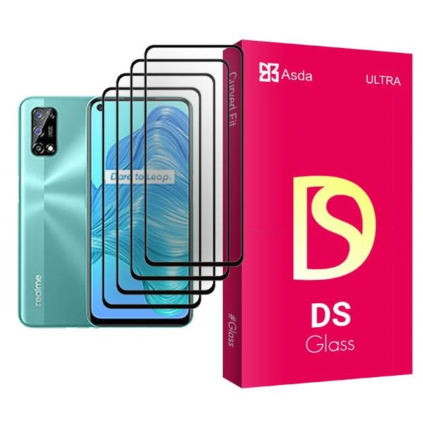 محافظ صفحه نمایش آسدا مدل DS Glass MIX004 مناسب برای گوشی موبایل ریلمی V5 5G بسته چهار عددی