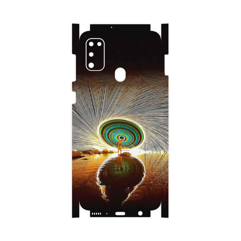 برچسب پوششی ماهوت مدل Night Light Fountain-FullSkin مناسب برای گوشی موبایل سامسونگ Galaxy M30s