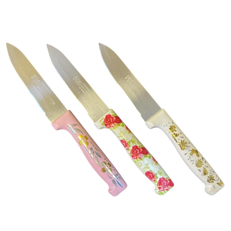 کارد میوه خوری مدل پروفشنال مجموعه 3 عددی