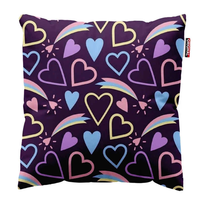 کوسن پاد آفرین طرح قلب کد 575  سایز 30*30 سانتی متر