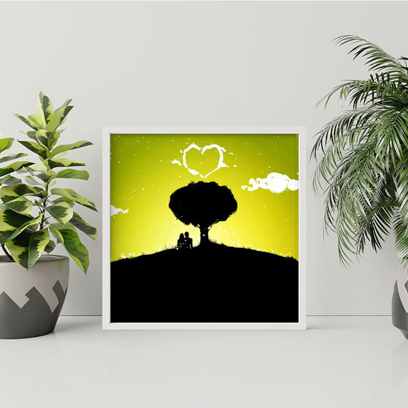 تابلو طرح تک درخت مدل EP596