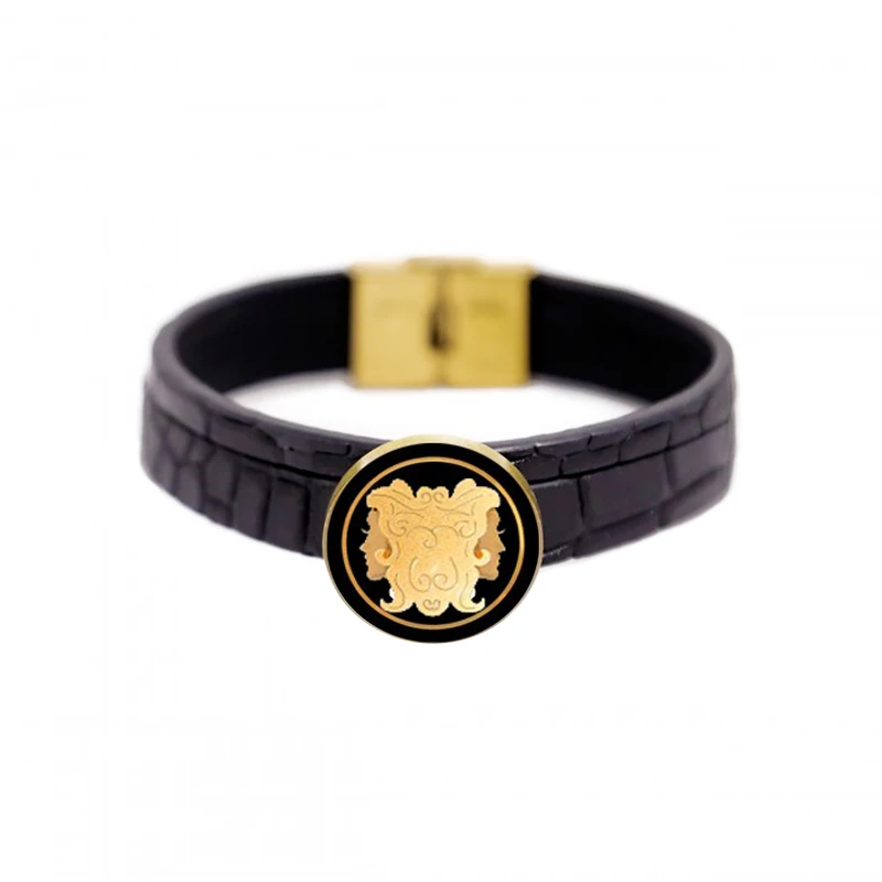 دستبند چرمی مارک گلد مدل نماد ماه تولد خرداد کد GLBM3