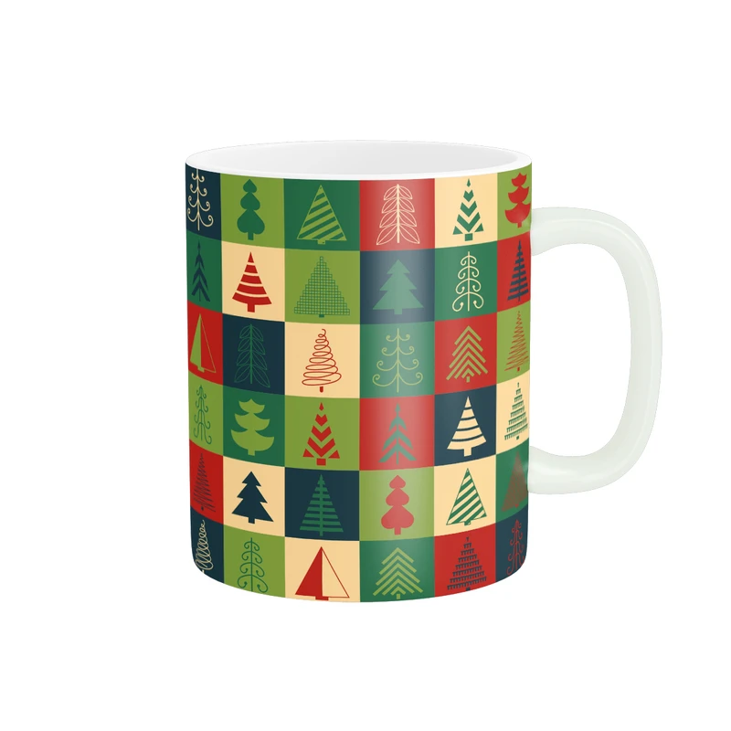 ماگ مدل الگوی هنری درختان زمستانی کد 1470