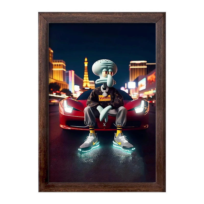 تابلو خندالو طرح اختاپوس باب اسفنجی کد F4400