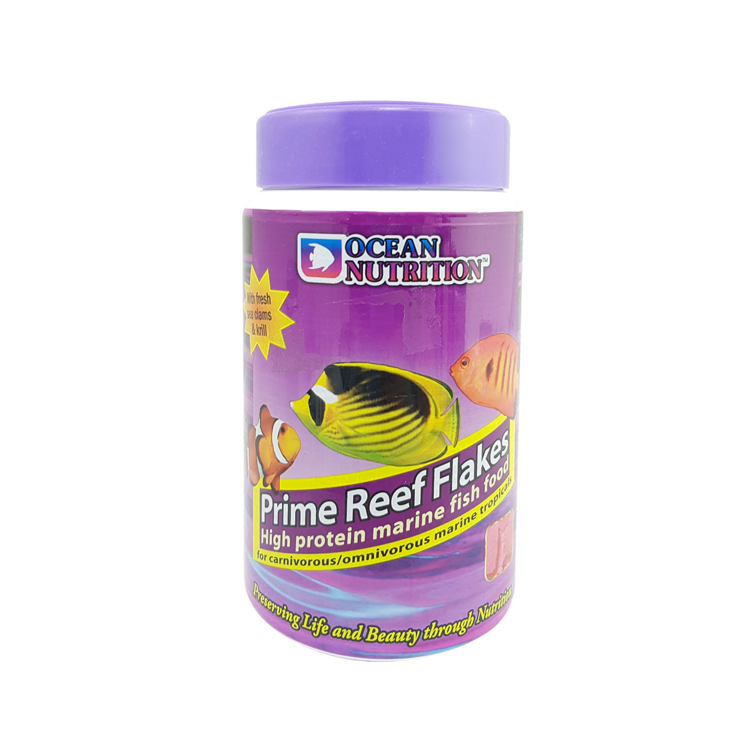 غذای آبزیان اوشن نوتریشن  کد 0604A مدل prime reef flakes وزن 154 گرم