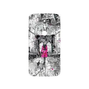 MAHOOT Collage of Catwalk Bridge Cover Sticker for Motorola Moto M