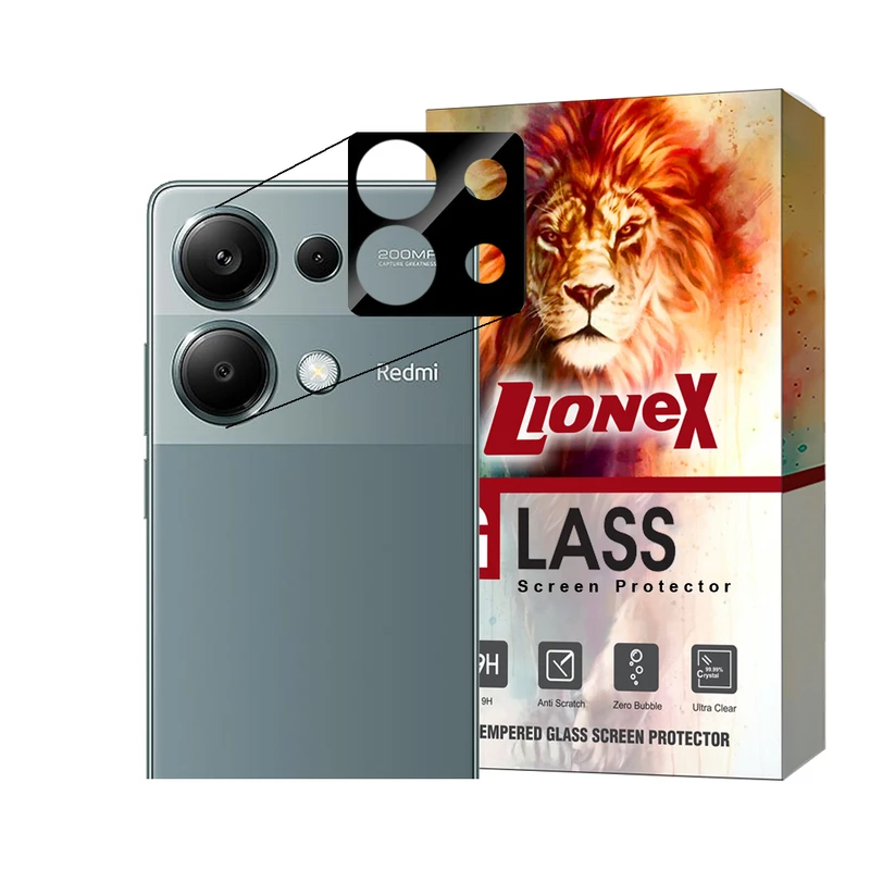 محافظ لنز دوربین لایونکس مدل LENSFUL مناسب برای گوشی موبایل شیائومی Redmi Note 13 Pro 4G