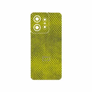 MAHOOT Yellow Snake Skin Cover Sticker for Motorola Edge 50 Pro