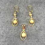 نیم ست طلا 18 عیار زنانه دوست خوب مدل dk1018
