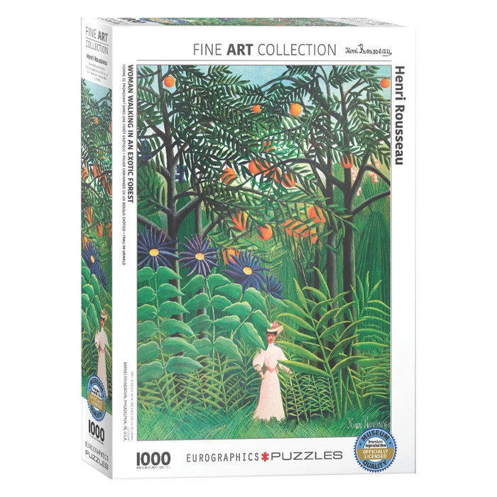 پازل 1000 تکه یوروگرافیکس پازلز طرح Woman in an Exotic Forest كد 60005608