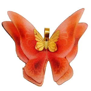 آویز گردنبند طلا 18 عیار زنانه مدل  پروانه کادویی کد 37-180