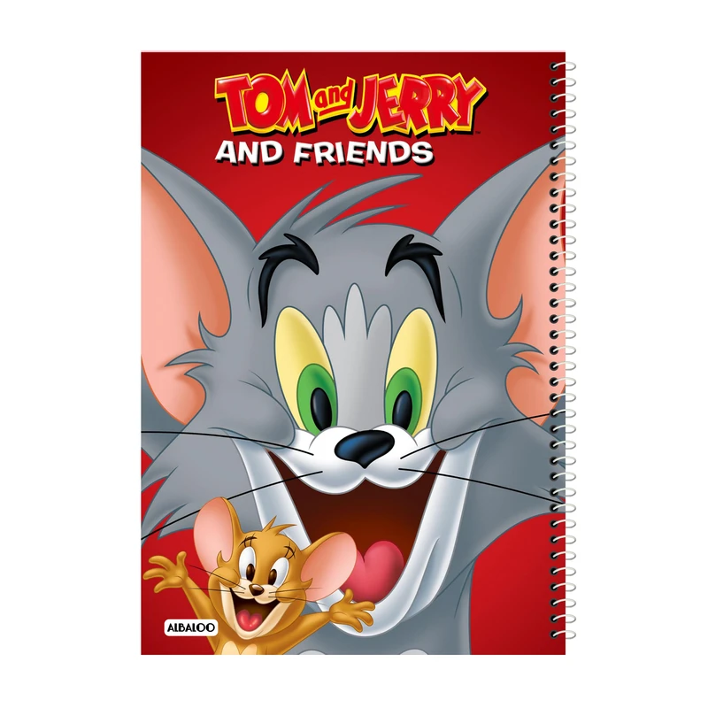 دفتر نقاشی 50 برگ آلبالو طرح انیمیشن تام و جری کد 2200
