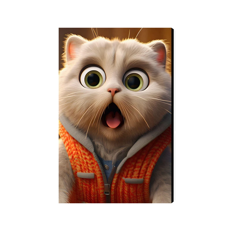 تابلو شاسی عرش مدل فانتزی گربه کد As4134