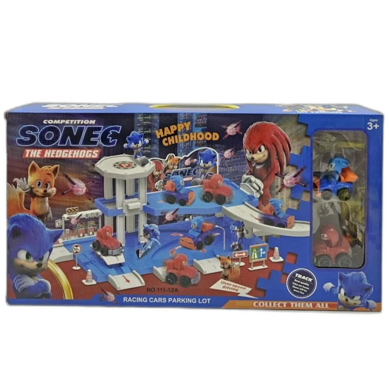 کیت ماشین بازی ناب سل مدل پارکینگ طبقاتی سونیک کد RACING CARS PARKING LOT COMPETITION SONIC NO.111-12A