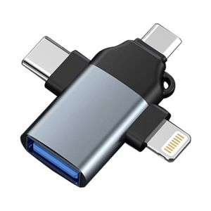 نقد و بررسی مبدل USB OTG به USB-C/ MICROUSB/ لایتنینگ مدل Fashio توسط خریداران
