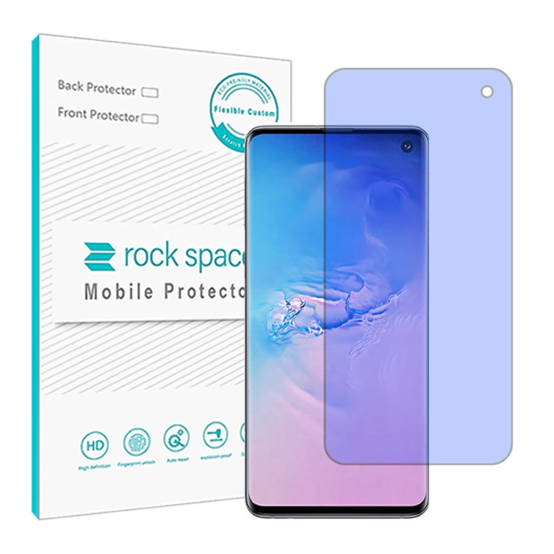 محافظ صفحه نمایش آنتی بلو راک اسپیس مدل HyBLU مناسب برای گوشی موبایل سامسونگ Galaxy S10
