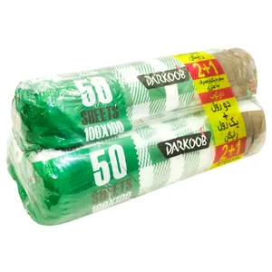سفره یکبار مصرف دارکوب مدل agorchinSABZ رول 50 متری بسته 3 عددِی