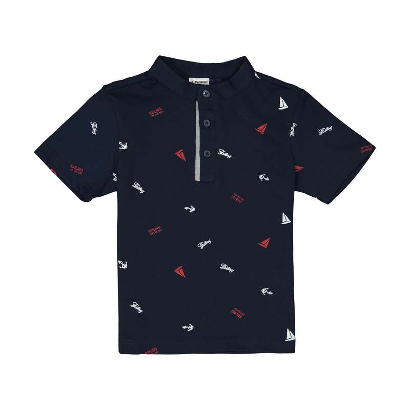 پولوشرت پسرانه ال سی وایکیکی مدل 0SL983Z4-LSJ-NAVYPRINTED