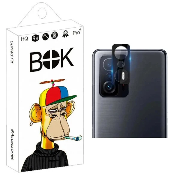 محافظ لنز دوربین بوک مدل 3D-9H مناسب برای گوشی موبایل شیائومی Mi 11T